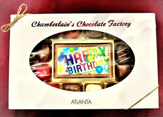 Happy Birthday Gifts and Events - Chamberlains Chocolate Factory & Cafe