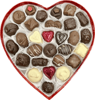 1LB Valentine Heart Assortment - Chamberlains Chocolate Factory & Cafe