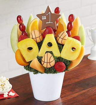 All Star Basketball Dad Fruit Bouquet - Chamberlains Chocolate Factory & Cafe