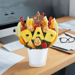 All Star Basketball Dad Fruit Bouquet - Chamberlains Chocolate Factory & Cafe