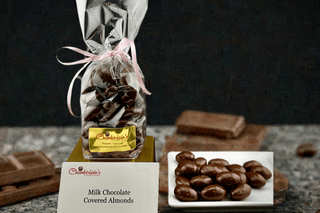 Chocolate Covered Almonds, Milk or Dark - Chamberlains Chocolate Factory & Cafe