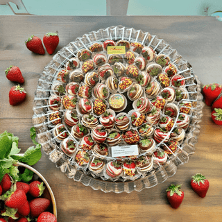 Chocolate Covered Strawberry Platter - Large - Chamberlains Chocolate Factory & Cafe