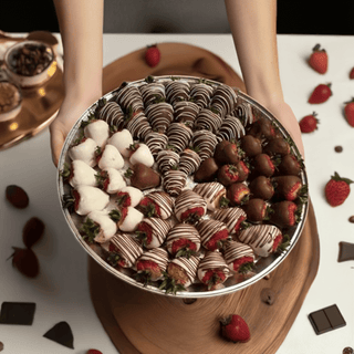 Chocolate Covered Strawberry Platter - Small - Chamberlains Chocolate Factory & Cafe