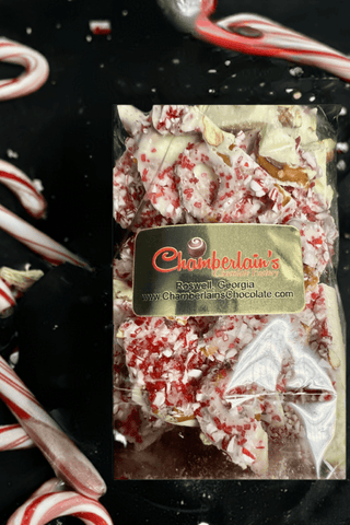 Chocolate Pretzel Peppermint Bark - Chamberlains Chocolate Factory & Cafe