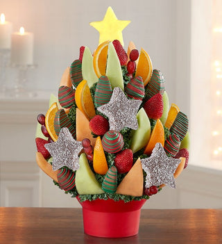 Christmas Tree Treat Fruit Bouquet - Chamberlains Chocolate Factory & Cafe