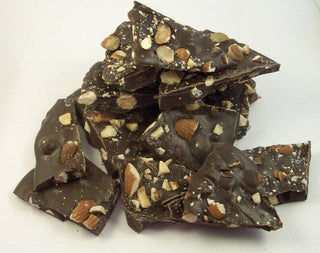 Dark Chocolate Almond Bark 8oz - Chamberlains Chocolate Factory & Cafe