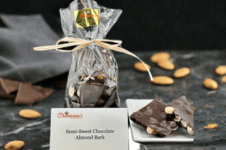 Dark Chocolate Almond Bark 8oz - Chamberlains Chocolate Factory & Cafe