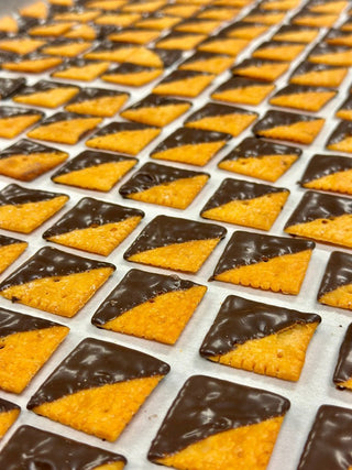 Dark Chocolate Cheeze Its - Chamberlains Chocolate Factory & Cafe