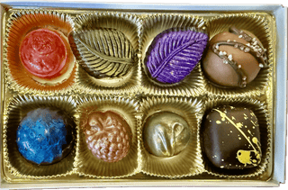 Eight Piece Hand Made Chocolate Truffles In Box - Chamberlains Chocolate Factory & Cafe