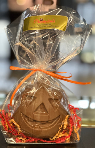 Fall Jack - o - Lantern Molded Chocolate - Chamberlains Chocolate Factory & Cafe