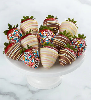 Gluten Free Happy Birthday Strawberries - Chamberlains Chocolate Factory & Cafe