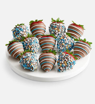 Gourmet Hanukkah Chocolate Covered Strawberries - Chamberlains Chocolate Factory & Cafe