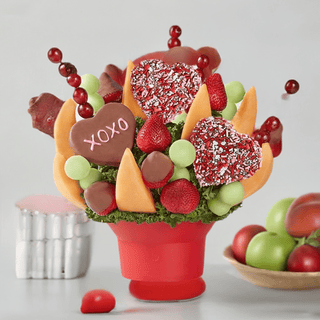 Hearts & Kisses Fruit Bouquet - Great Gift - Chamberlains Chocolate Factory & Cafe