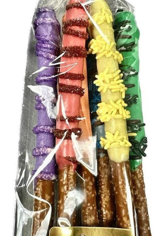 Rainbow Pretzel Rods - Chamberlains Chocolate Factory & Cafe