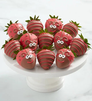 Red Ladybug Dipped Strawberries - Chamberlains Chocolate Factory & Cafe