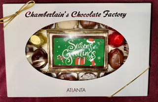 Seasons Greetings Chocolate Assortment (one or two pounds) - Chamberlains Chocolate Factory & Cafe